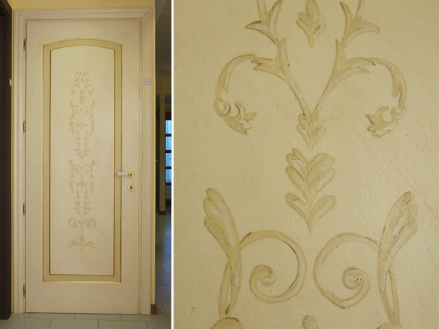 Artigiana infissi s.r.l. porte interne laccate e decorate ::. Porte interne decorate